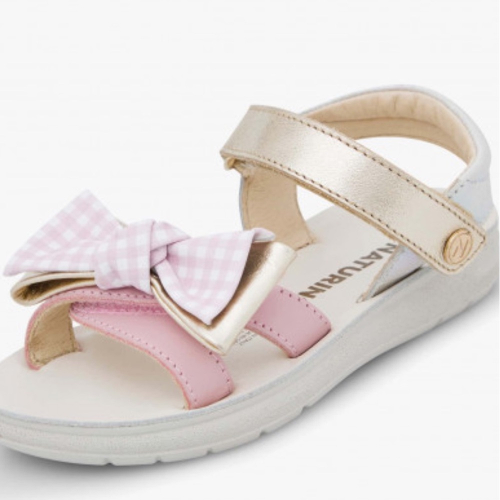 NATURINO SUMATRA Leather sandals in Pink - Picture 5 of 16